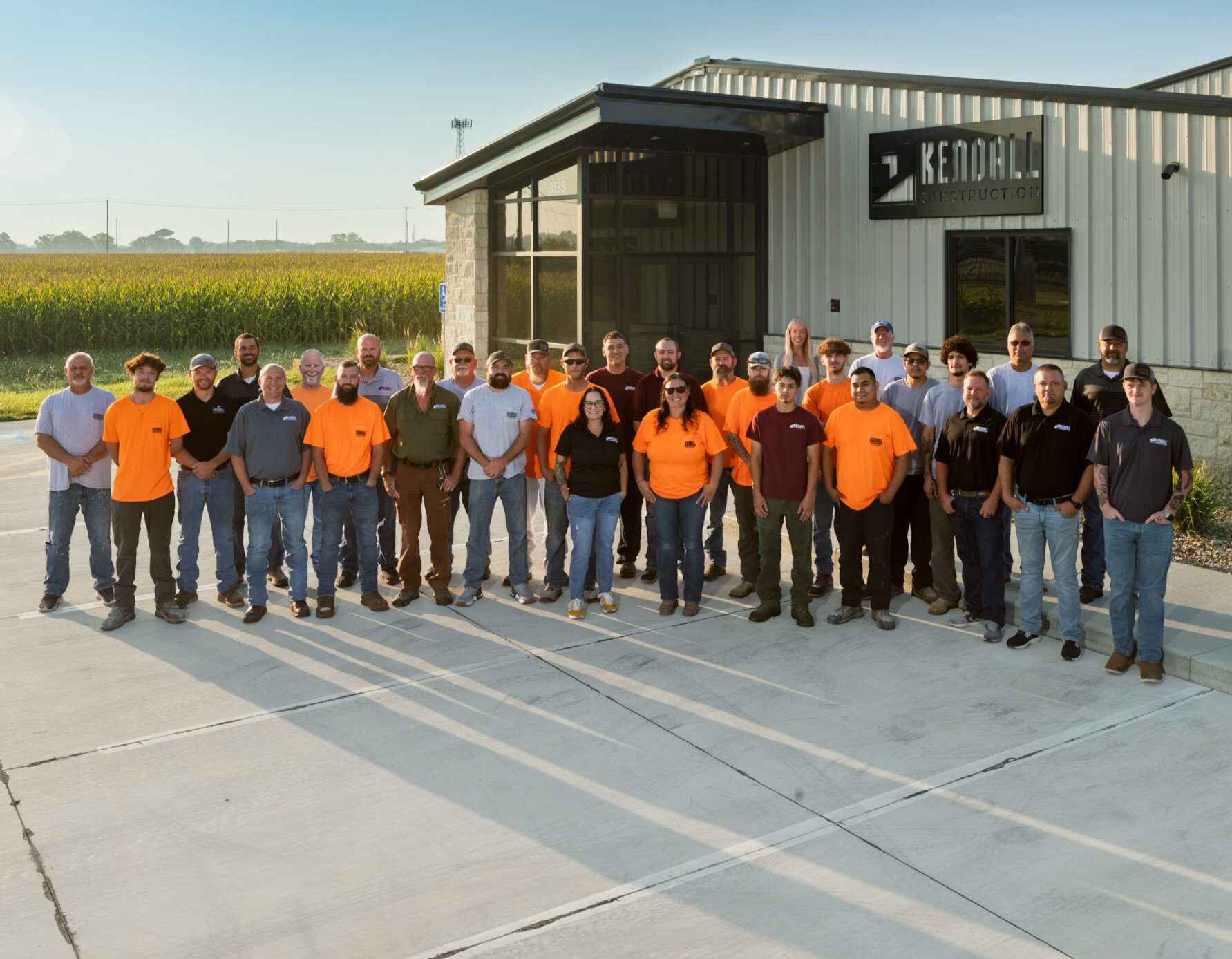 Kendall Construction, Inc. team group photo